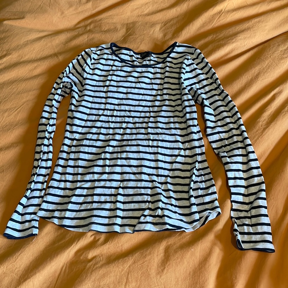 Navy striped shirt (F21, Medium)
